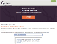 Tablet Screenshot of giftimity.com